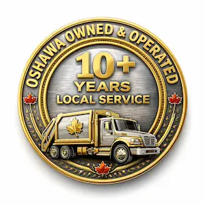 10 Plus Years of Experience in Local Oshawa Junk Removal - JRO Owned and Operated.