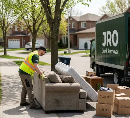 Professional residential rubbish removal and house cleanout services in Oshawa Ontario for household clutter and furniture.