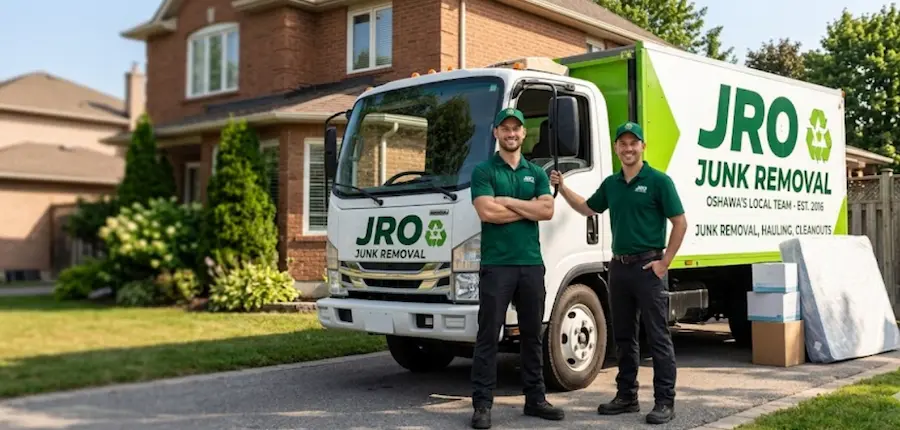 JRO local junk removal team serving Oshawa homeowners and businesses